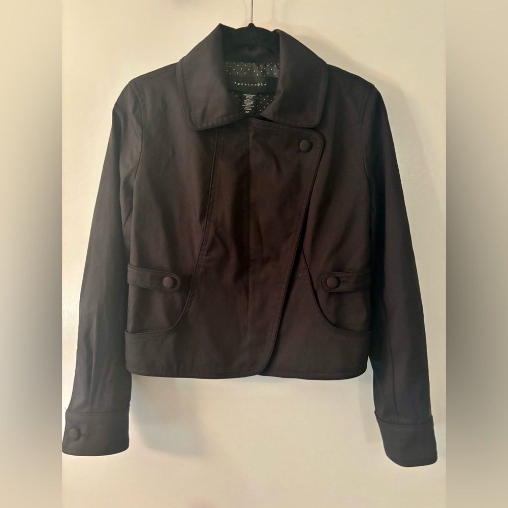 Apostrophe Moto Jacket in Black Women’s Size 10P